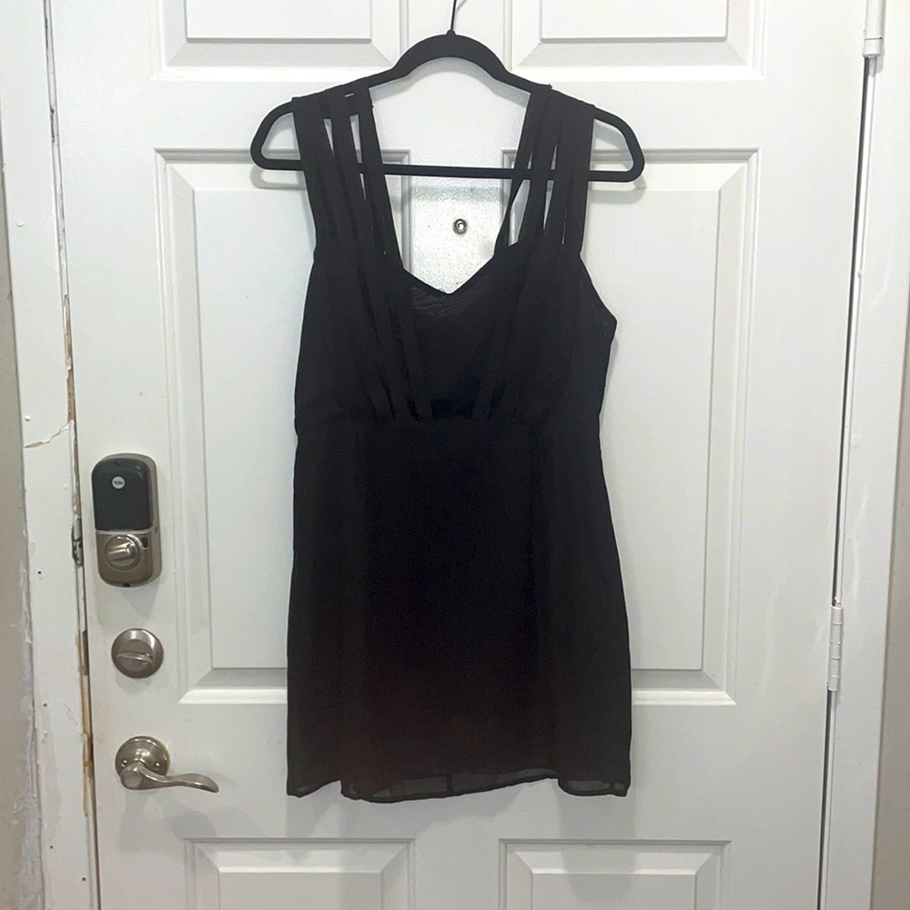 Black cocktail dress
